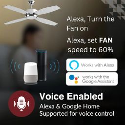 Amonics� Smart Ceiling Fan Regulator Kit | WiFi & App Controlled 6-Speed Fan Switch | Compatible with Alexa, Google Home & IR Remote | Retrofit Design | 500W Load | Universal Fan Controller image 2