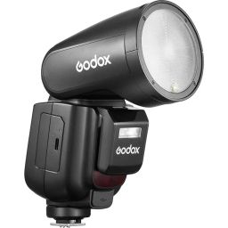 Godox V1Pro-C Round Head Camera Flash for Canon | 2.4G Wireless TTL Canon Speedlite HSS 1/8000s, 2980mAh Li-ion Battery, Detachable SU-100 Sub Flash, 10 Levels LED Modeling Lamp, M/TTL Flash Mode image 4
