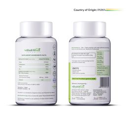HEALTH VEDA ORGANICS PRIVATE LIMITED Potassium Citrate,800 MgI60 Veg TabletsISupport Nerve,Muscle,Joint&Bone HealthIHelps Manage Electrolytes|For Both Men&Women image 1