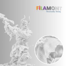 Filamont Water Washable White 3D Printer Resin LCD UV-Curing Resin 405nm Standard Photopolymer 3D Resin Low Odor, Fast Curing,for MSLA DLP LCD 3D Printing(White) image 3