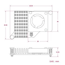 Official Active Cooler for Raspberry 5 with 30mm PWM 4-Pin Cooling Fan Pi 5 Heatsink with Thermal Tape (Official Active Cooler) image 2