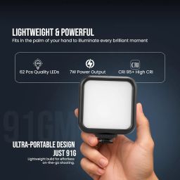 HIFFIN LT-003 Selfie Light with 3000-9000K Adjustable Color Temperature | 7W LED, 3 Light Modes (White/Warm/Natural), USB-C Charging, Portable Size for Phones, Vlogging & Video Making image 3