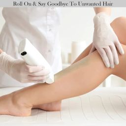 URBANMAC White Chocolate Roll-On Wax Kit For Women (Set Of 1 Refill Wax) 100 Ml image 3