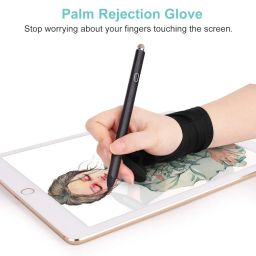 Mixoo Artists Gloves 2 Pack - Palm Rejection Gloves with Two Fingers for Paper Sketching, iPad, Graphics Drawing Tablet, Suitable for Left and Right Hand (Small) image 5