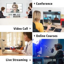 1080P HD Webcam with Microphone, Septekon Streaming Computer Web Camera for Laptop/Desktop/Mac/TV, USB PC Cam for Video Calling, Conferencing, Gaming image 1