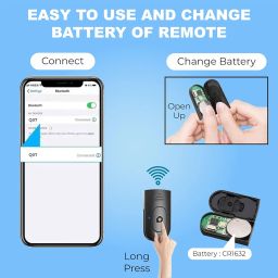 Kratos K3 Extendable Selfie Stick with Tripod Stand up to 100 cms Long, 360° Rotation, Compatible with iPhone, Samsung, Vivo, Redmi, Oppo, Gopro and All Smartphones with Bluetooth Remote image 4