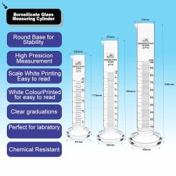 Bello Professional Scientific Kit, Lab Glassware Set of 28 Product Quality Borosilicate Glass Beaker, Conical Flask Cylinder Reagent bottle Set, Ideal for Laboratories and School Science Experiments image 4