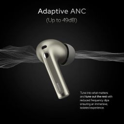 Noise Master Buds, Sound by Bose in-Ear Bluetooth Earbuds, Up to 49dB Adaptive ANC, LHDC 5.0, Immersive Spatial Audio, 44H Playtime with 6 mic ENC, Dual Pairing, IPX5 Ear Buds TWS (Titanium) image 5