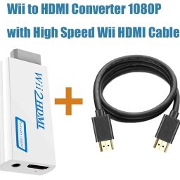 Power prime Wii To Hdmi Adapter,Wii To Hdmi Converter,Wii Hdmi Adapter With 3.5Mm Audio Jack&1080P 720P Hdmi Output Compatible With All Wii Display Modes ( Hdmi Cable Included) image 1