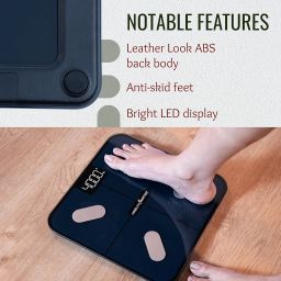 HealthSense Bluetooth BMI Weight Machine for Body Weight, Digital Body Fat Analyzer Machine & Smart Body Composition Scale with Mobile App, 15 Body Composition, LED Display, BIA Technology & 1 Year Warranty - HealthU+ BS 181 image 4