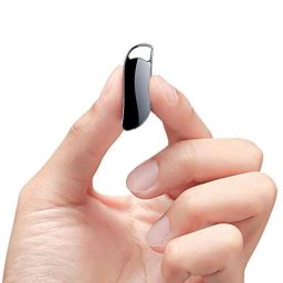 RFV1 Digital Voice Recorder Keychain 32GB Voice Activated Mini Recorder with Playback, Portable Audio Recorder Password Protection, Small Key Chain Recording Device for Lectures, Meetings, Interviews image 2