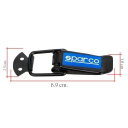 DECTEMS Car Bumper Security Hook Lock Clips Kit SPARCO – Quick Release Fasteners for Bumpers Fenders Trunks and Hatch Lids – Universal Fit for All Cars (4) image 4