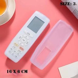 3 Pcs Transparent Stretchable Silicone Remote Covers | Universal Dustproof & Waterproof Protector for TV, AC, Set-Top Box Remotes | Flexible & Durable Remote Control image 4