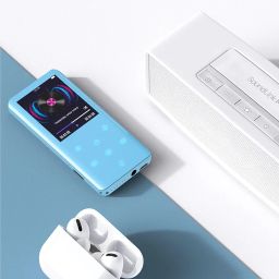 32GB MP3 Player with Bluetooth 5.0, AGPTEK 2.4" Curved Screen Portable Music Player with Speaker Lossless Sound with FM Radio, Voice Recorder, Supports up to 128GB, Blue image 5