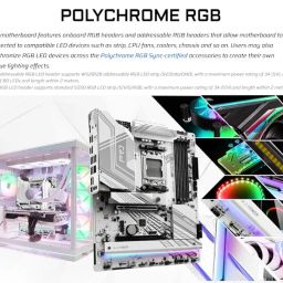 ASRock X870 Pro RS Wi-Fi AMD Ryzen Socket AM5 ATX Motherboard DDR5 DIMMs 8000 MHz 256 GB PCIe Gen5 SATA3 6.0 Gb/s image 5