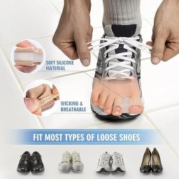 Inralimot 1 Pcs Bunions Gel Toe Separators for Overlapping Toes,Toe Spacers Separators, Wicking Breathable Fabric Bunion Corrector with Gel Lining for Bunion Pain Relief and Overlapping Toe image 5