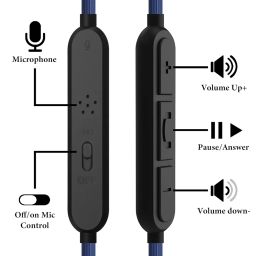 Geekria Audio Cable with Mic Compatible with JBL Tune 770NC 710BT Live 660NC 650BTNC Headphones, 2.5mm to 3.5mm Replacement Cord with Inline Microphone and Volume Control (4 ft / 1.2 m) image 2