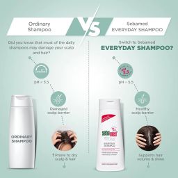 Sebamed Everyday Shampoo |pH 5.5|Soothing for sensitive scalp| Normal to Dry scalp | Dermatologically & clinically tested | 200ml image 3