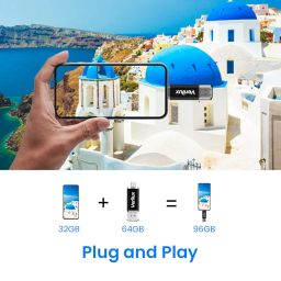 Verilux® Pendrive 64GB Flash Drive 2 in 1 with USB A 3.0, USB C Interface OTG Pendrive Type C Pendrive Portable USB 3.0 Pendrive for MacBook Air/Pro, Android Mobile Phone, Pad, Laptop Computer image 4