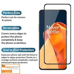 OpenTech® Military-Grade Tempered Glass Screen Protector Compatible for Oneplus Nord CE 3 Lite 5G with Edge to Edge Coverage and Easy Installation kit image 2
