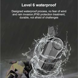 Motorcycle Helmet Bluetooth Headset E1 with Mic On-Ear Helmet Bluetooth Intercom for Helmet Support iOS & Android Device Helmet Accessories for Bikers image 4