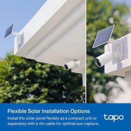 Tapo Solar Panel, Flexibly Installed and Angle Adjustment, High-Efficiency 45min Solar Charging for Full Day Usage, IP65 Weatherproof, Works with All Tapo Battery-Powered Cameras (Tapo A201) image 5