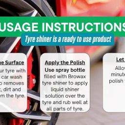 BROWAX Tyre Polish |The Non-Greasy Formula For A Lasting Shine 5000 Ml,Green image 3