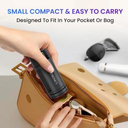 Portronics Mobot Clip Mobile Holder with 360° Adjustable Angles, Light Weight, Pocket Friendly, Mobile Stand for Table/Video Recording/Vlogging, Compatible with 4 to 6.4 inch Smartphones (Black) image 1