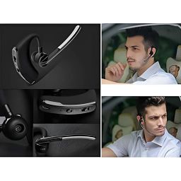 Drumstone (10 Years Warranty Premium Noise-Canceling Bluetooth 5.1 Earpiece | Hands-Free Wireless Headset with Built-in Mic | Ideal for Business, Office & Music | Universal Smartphone Compatibility image 1