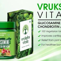 Vruksha Vitals Glucosamine Chondroitin MSM with Collagen and Vit D - 100 Tablets/Capsules Supplement for joints and bones health image 5
