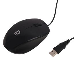Dell Exclusive Wired Mouse DS111-Black with USB Type A Connector, 1200DPi, Lightweight image 1