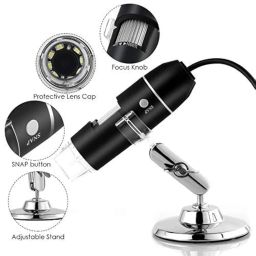 1Goal USB Microscope, 40X-1000X Digital Microscope 3 in 1 Microscope Camera Magnification Endoscope Camera Portable Microscope, Metal Stand Compatible With Windows 7/8/10, Mac, Android with OTG, Linux image 5