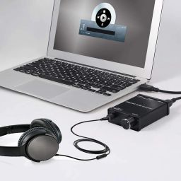 LiNKFOR USB DAC and Headphone Amplifier, Coaxial/Optical/6.35mm Headphone Output, USB to Coaxial S/PDIF Digital to Analog Converter Comaptible with Windows XP 7 10 and Mac PS4 PS3 image 3
