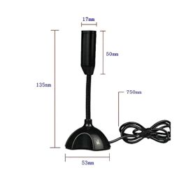 USB Desktop Microphone 360? Adjustable Microphone Voice Chatting Support Mic for PC with USB port image 3