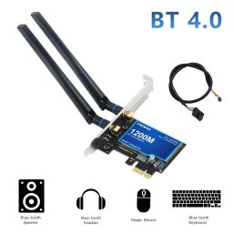 F FENVI fenvi for PC MacOS WiFi BT pci WiFi card 802.11a/g/n/AC WLAN + BT 4.0 PCI-E PCI Network Adapter Mac-compatible Wi-Fi AirDrop Handoff Instant Hotspot MacOS MIMO 2x2 Mac OS X image 2