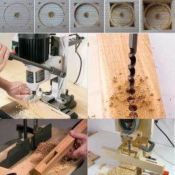 DIY Crafts 6mm, Square Hole Drill Bit, Steel Woodworking Mortiser Hardness Sharp Durable Mortising Chisel Set for Wood Mortising Chisel Bit Auger Spur Cutter Woodworking Carpentry Drilling Tool (1) image 1