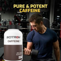 SCITRON Caffeine 200mg | Insane Focus & Powerful Energy Boost for Peak Performance | 100 Capsules image 4