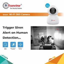 Trueview 2MP Smart CCTV Wi-fi Home Security Camera with Pan Tilt 360° View, 2 Way Talk, Cloud Monitor, Motion Detect, Supports SD Card Up to 256 GB, Night Vision, Alexa (2mp-Robot) image 5