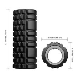 SVAAN Grid Foam Roller Large Size Foam Roller Kit with Muscle Roller Stick High Density for Physical Therapy, Deep Tissue Trigger, Pain Relief, Myofascial Release, Balance Exercise image 3
