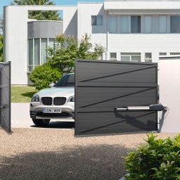 swing gate motor automation kits electric gate opener motor automatic gate operators with Max single-leaf capacity: 150kg (motor with double arm max capacity 300kg with syren lamp) image 4