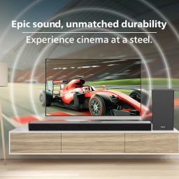 Philips Audio TAB4228/94 Award Winning 160W Bluetooth Soundbar with Rich Bass,3 EQ Modes, Multi-Connectivity Option with Supporting USB, HDMI(ARC),Optical, Coaxial & Aux-in for Easy Connection (Black) image 1