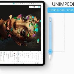 Meyaar Silicone Case for Apple Pencil 2nd Generation with Nib Cap Protect & Enhance Your Apple Pencil with Our Silicone Cover Compatible with iPad & ipad Pro 11,12.9 inch (Sky Blue) image 3