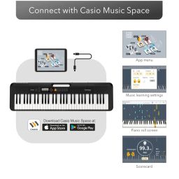 Casio CT-S200 Casiotone 61-Key Portable Keyboard (Black) image 2
