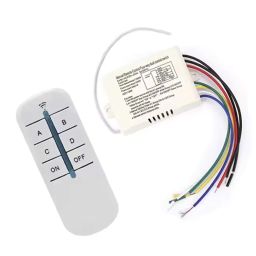 Smart 4-Way 220V-240V Digital Light Switch with RF Remote Control - Wireless Wall Switch for Easy ON/Off Suitable for Home Office Bedroom Hall Kitchen etc. image 5