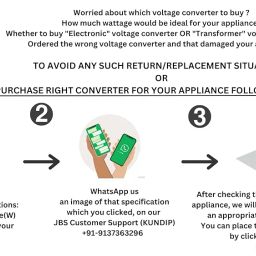 Electronic Step Down Voltage Converter 220V to 110V with Universal Socket - White (1000 Watts) (Not for Continuous Usage, Use on Interval Basis of 5-7mins) image 1