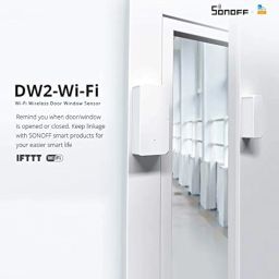 SONOFF DW2-WiFi Smart Door/Window Sensor | No Hub Required | Alexa & Google Compatible | Battery Not-Included image 2
