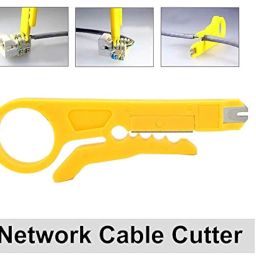 FEDUS RJ45 Crimping Tool Kit, Crimping Tool rj45 Crimping machine for Cat6A Cat5E Cat5 RJ45 Ethernet tool kit, 25PCS rj45 Connector, Network lan Tester, Cut and Strip Tool, Punch Down Tool,Wire Cutter image 2