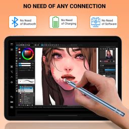 Tukzer Stylus Pen V2.0|Universal Capacitive Touchscreen Pen with Fine Point Disc Tip, Magnetic Cap & Lightweight Aluminum Body| Compatible with iOS, Android & All Touchscreen Devices – Slate Grey image 5