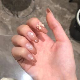 Fashionharbour 24 Reusable Artificial Fake Nail Set| Lightweight & Long Lasting| Easy To Use| Quick Fix For Festivals & Special Occasions image 1