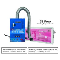 Nakshatra® Manual Pad Vending Machine and Incinerator | Sanitary Napkin Dispenser & Pad Machine | Hygienic Sanitary Napkin Machine for Women | Easy-to-Use Sanitary Pad Vending Machine (Combo) image 4